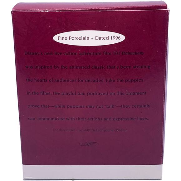 Hallmark Keepsake 1996 Disney 101 Dalmatians Christmas Wishes Ornament in Box - Picture 2 of 6